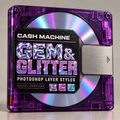 CASH MACHINE Gem & Glitter PackのMDパッケージ。下段にAa・CM・FX