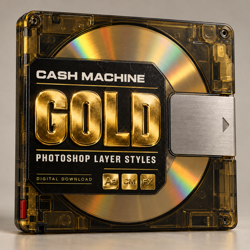 CASH MACHINE Gold PackのMDパッケージ。下段にAa・CM・FX