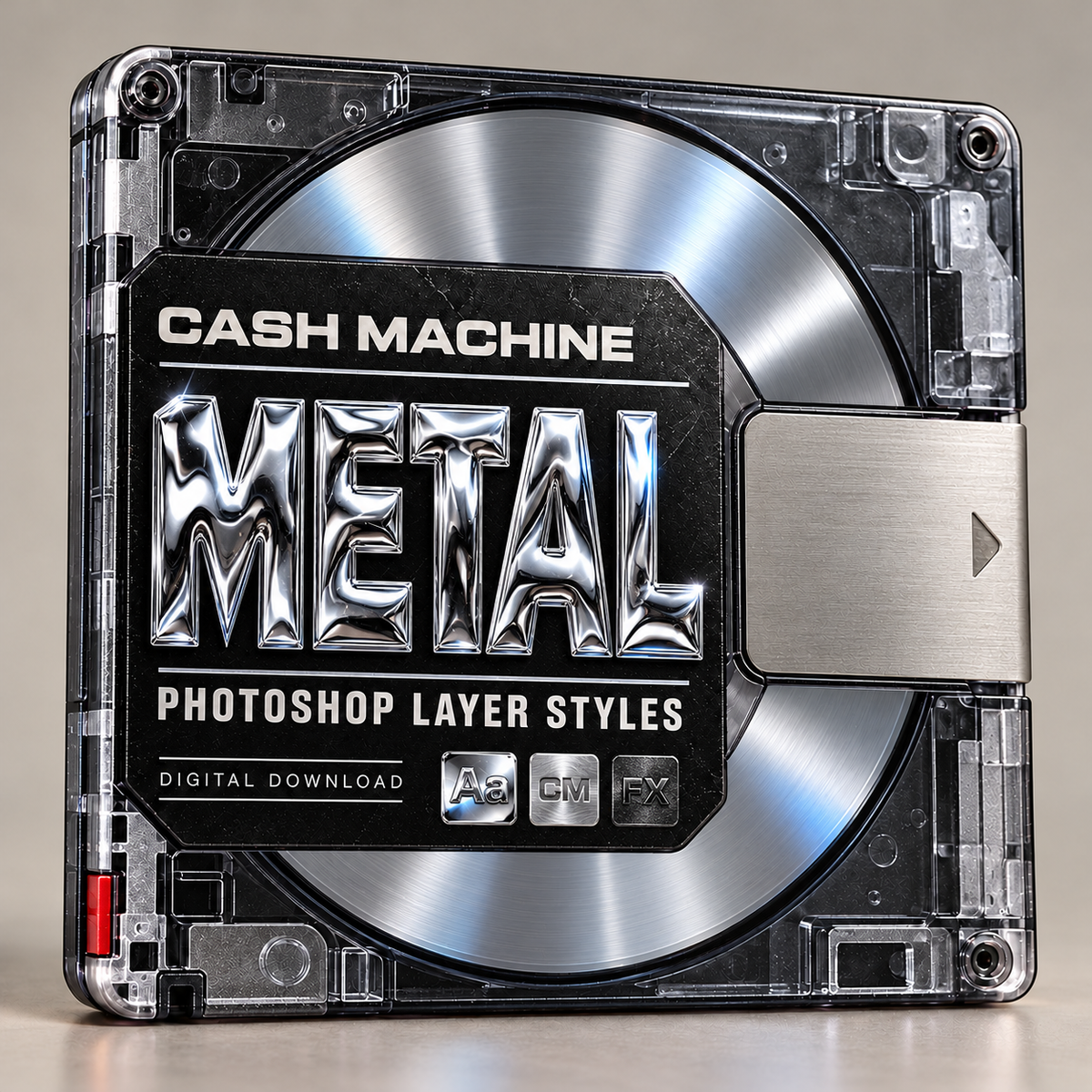 CASH MACHINE Metal Packの銀色MDパッケージイメージ