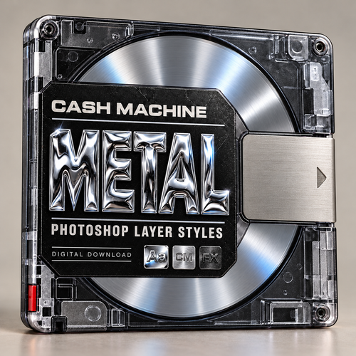 CASH MACHINE Metal Packの銀色MDパッケージイメージ